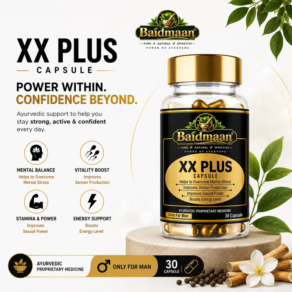 XX Plus Ayurvedic Capsules – 30 Capsules