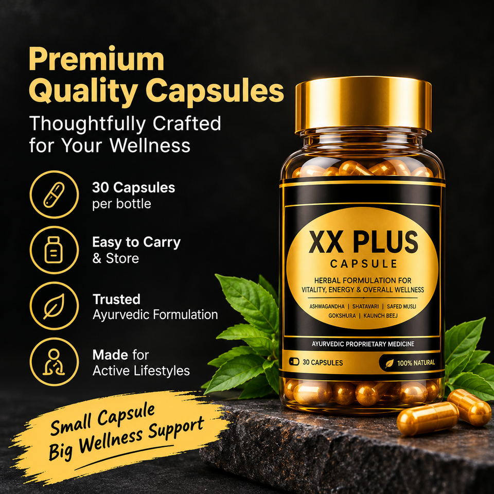XX Plus Ayurvedic Capsules – 30 Capsules